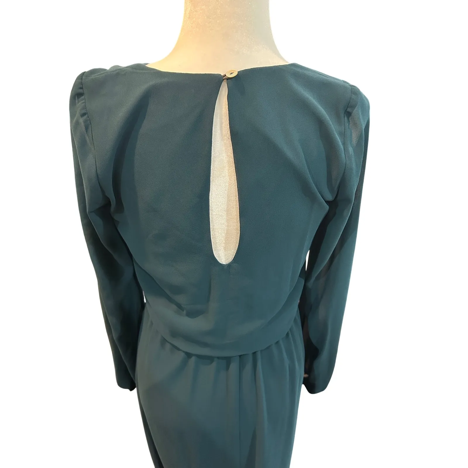 Long Sleeve Maxi Dress Elegant V Neck Evening Party‎ Gown - Image 7