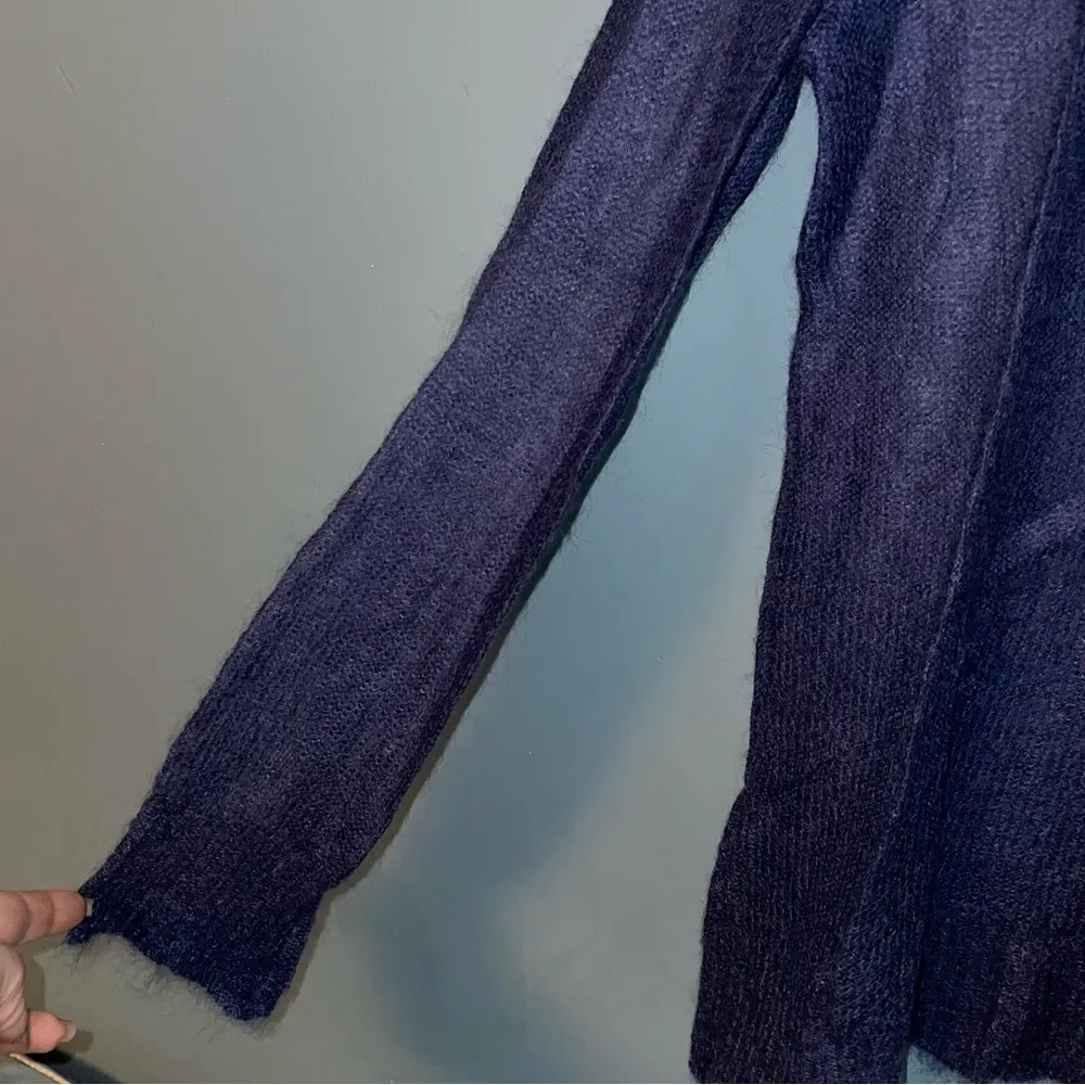 J. Jill Mohair Blend Lightweight Crew Neck Sweater Size Small - Image 3