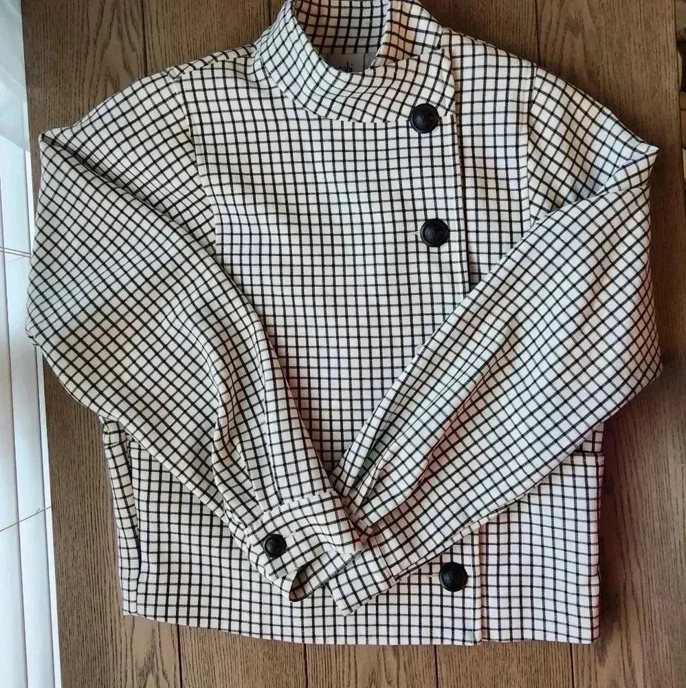 CAbi women's Windowpane Jacket Black and White XSmall Checkered - Image 10