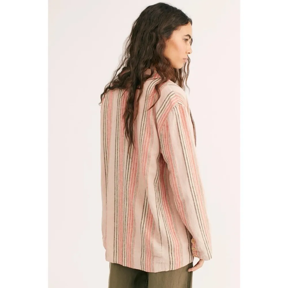 NWT Free People Simply Stripe Blazer - Image 6
