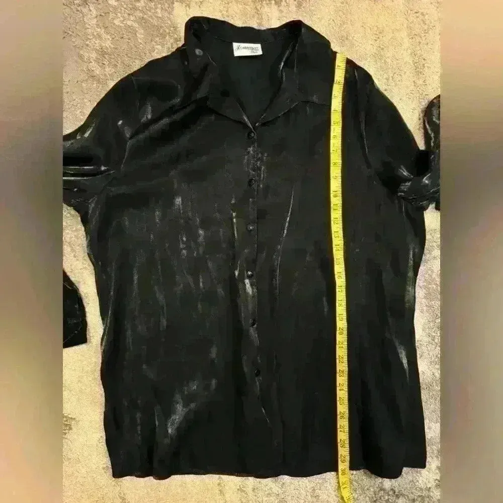 Women’s Black Joanna Plus Button Down Blouse Size undefined - Image 5