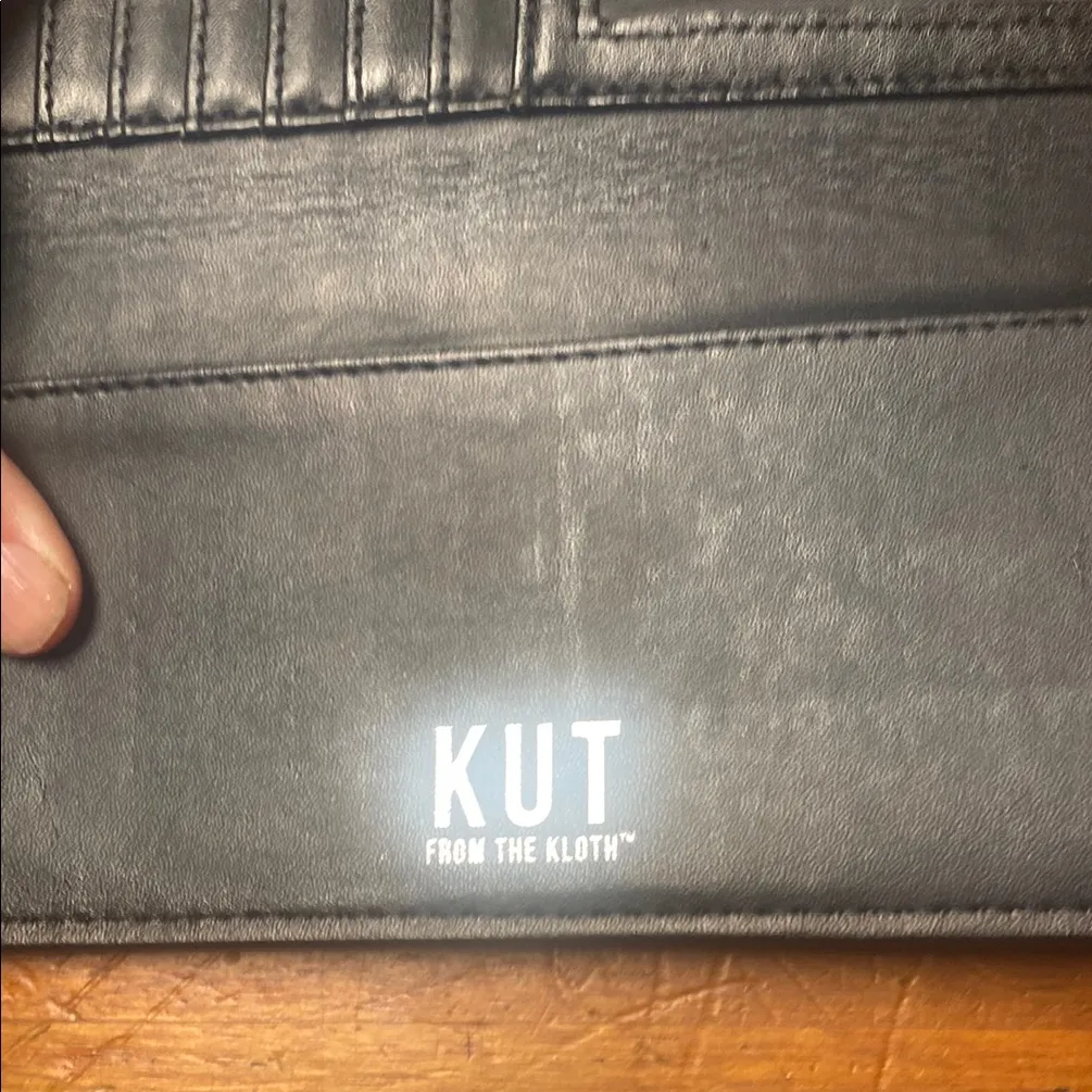 Kut from the Kloth Black and White Striped Wallet - Image 2