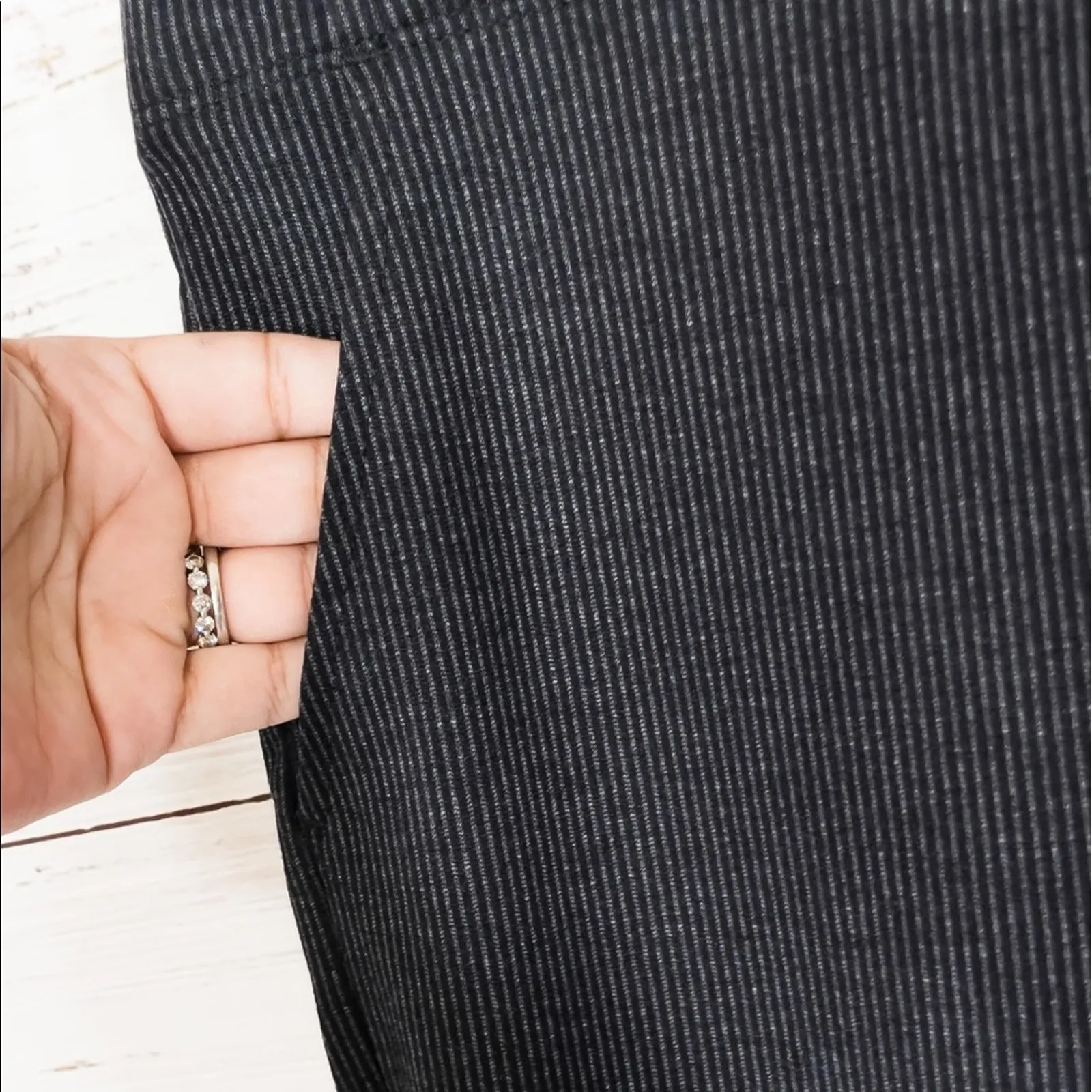 NEW Max Studio Black and Charcoal Office Pant Slim Ankle Trouser Small, MSRP $98 - Image 5