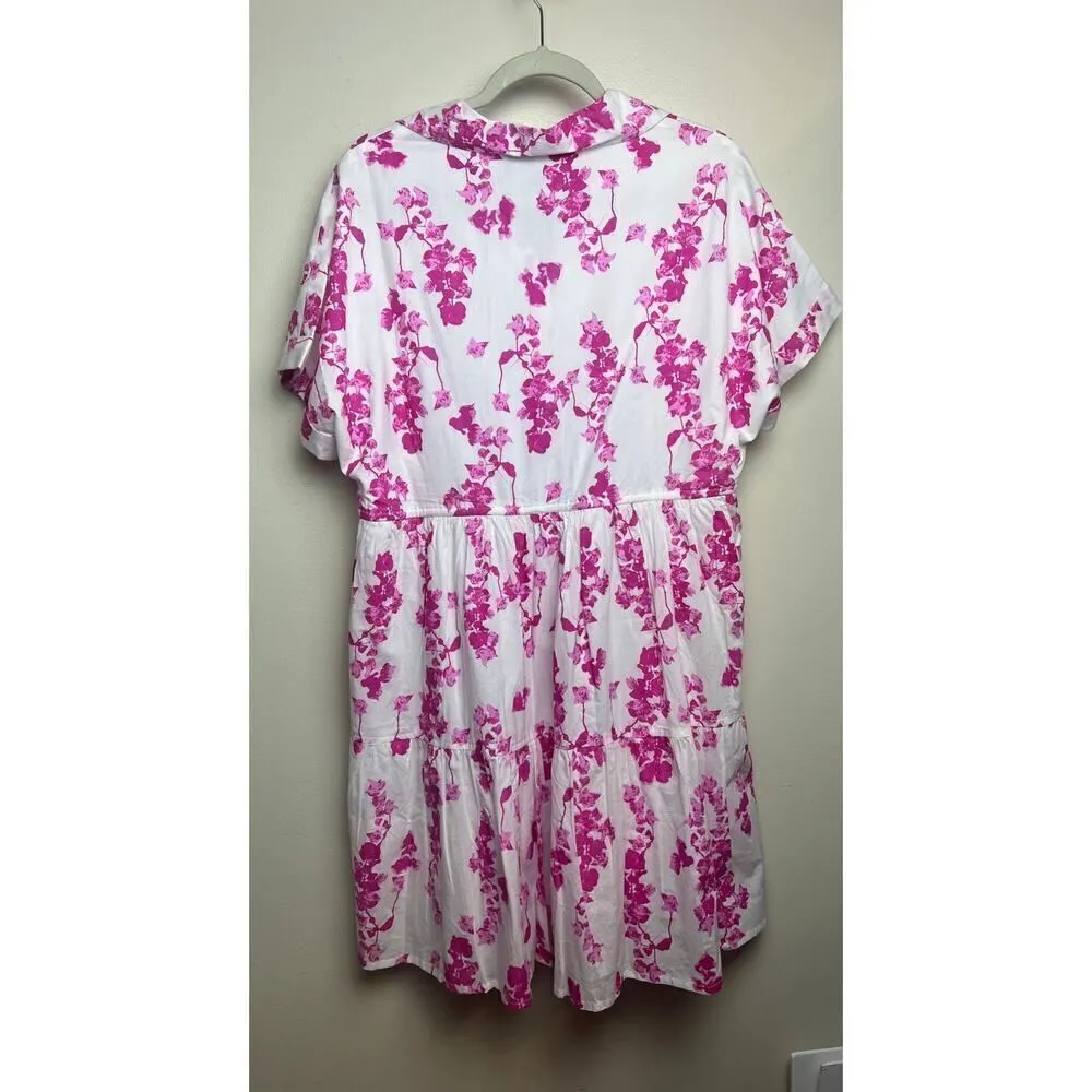 Tuckernuck Ro's Garden Jade Dress in Ines Magenta NWT Sz. L Pink Size L - Image 6