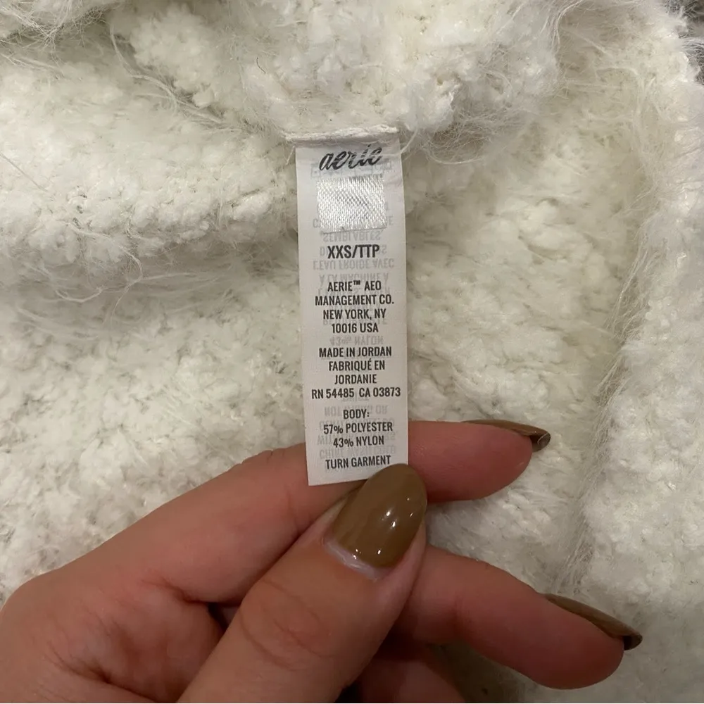 Aerie Fuzzy Eyelash Oversized Turtleneck Sweater - Image 7