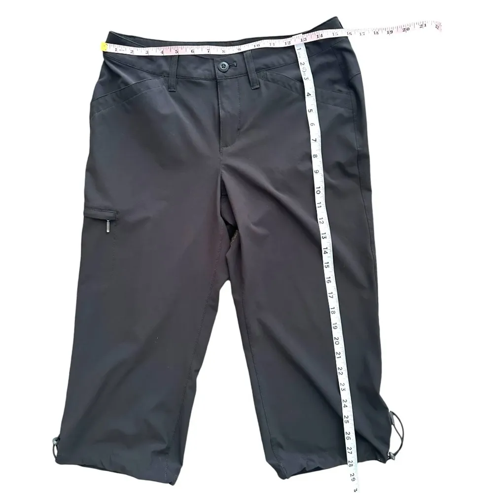Eddie Bauer Travex Pants Womens Size 6 Capri Nylon Black Hiking Outdoors - Image 4