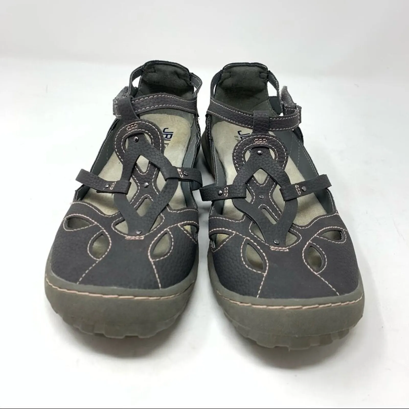 JBU Jambu Sydney Sandal Mary Jane Closed Toe Hook Loop Sandal Grey Casual Shoe 9 - Image 3