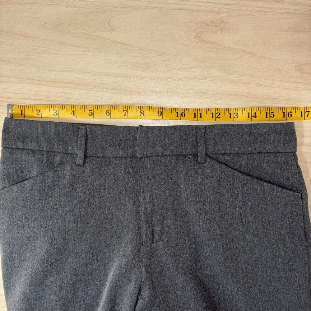 Nine West Women's Work Dress Corporate Pants Flare Straight Leg Gray Size 10 - Image 7