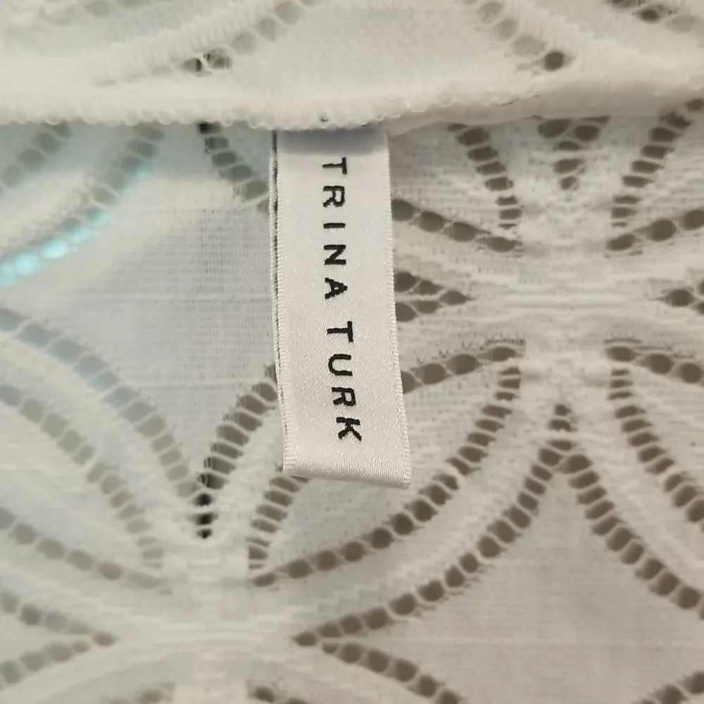 💕TRINA TURK💕 Pacheco Wrap Crochet Dress ~ Swimsuit Cover-Up White NWOT - Image 16