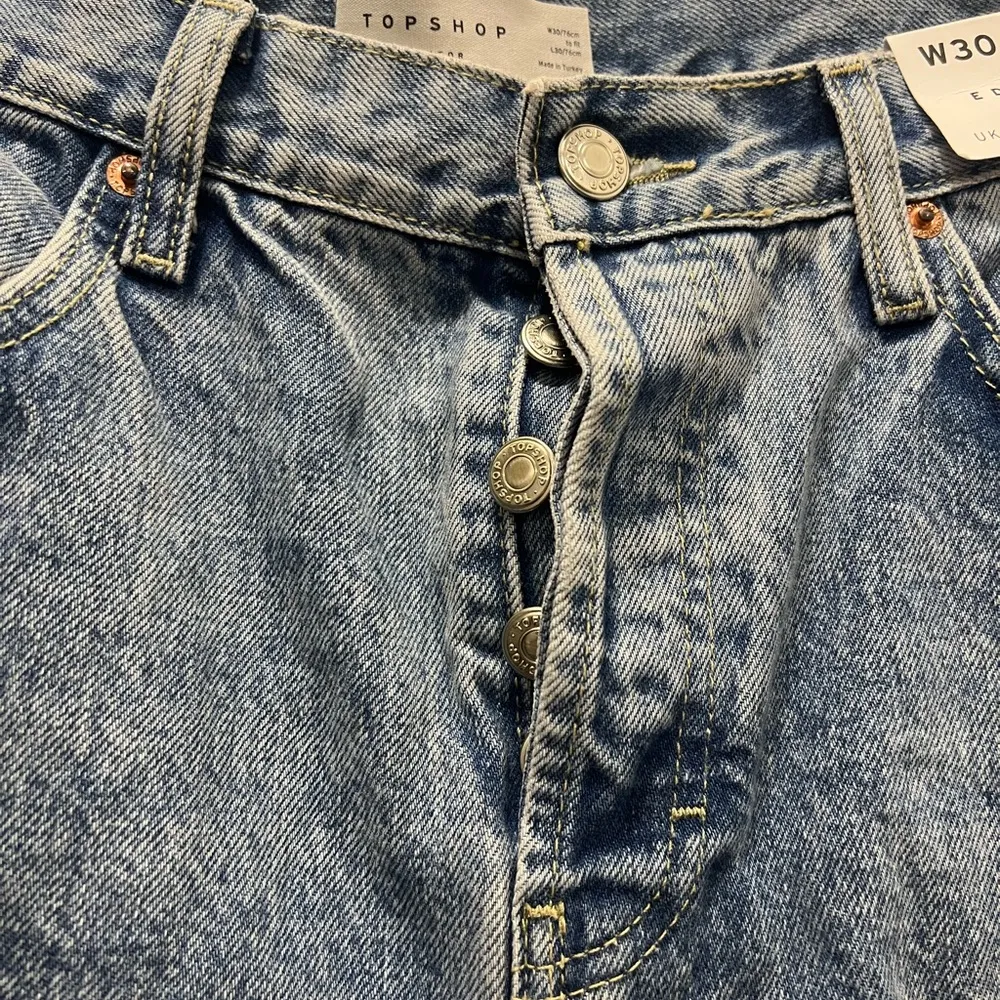 NWT Topshop Blue Editor Denim Jeans Size 8 US - Image 4