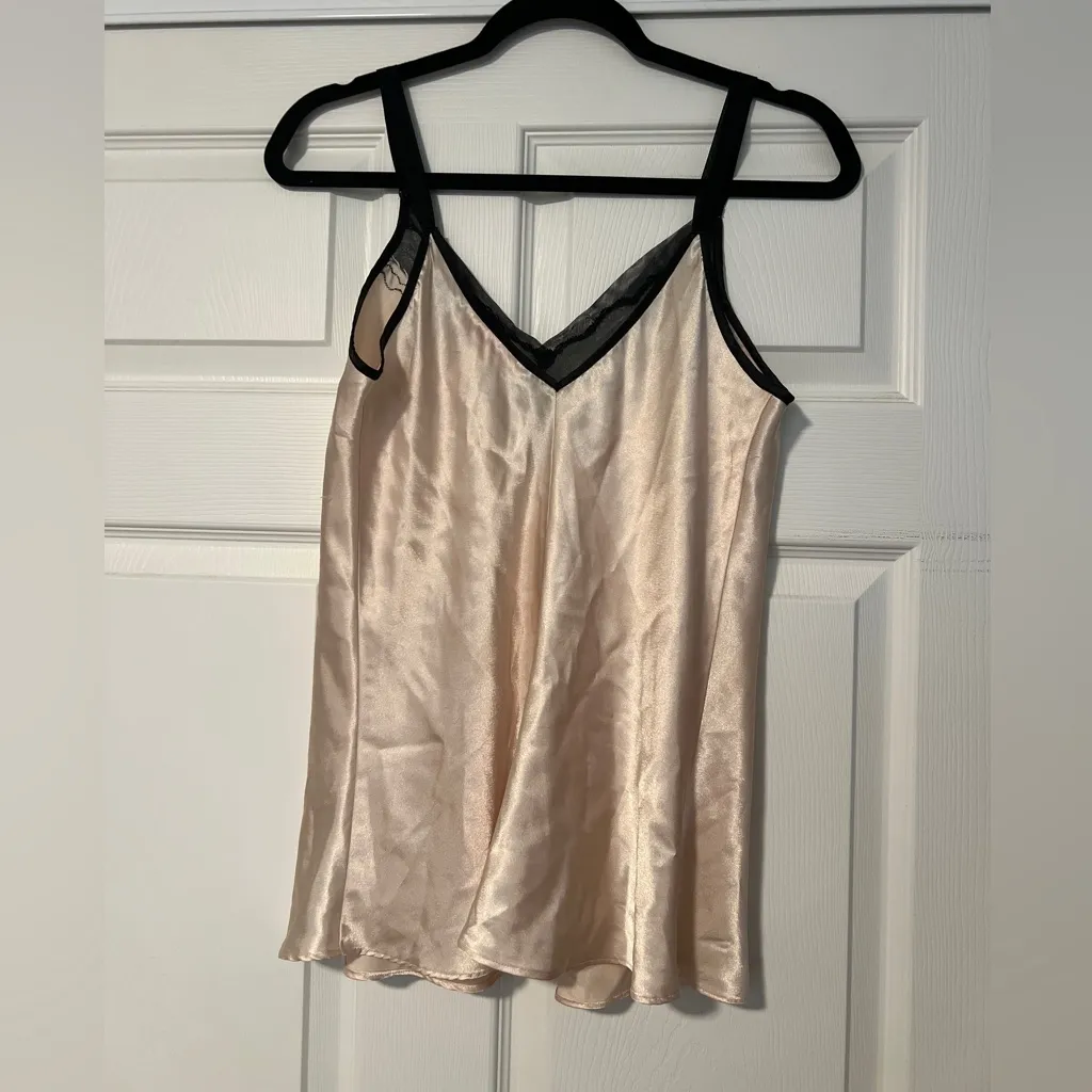 Vintage Oscar de la Renta Lace Satin Baby Doll Tank Top Y2K Whimsigoth Fairy - Image 3