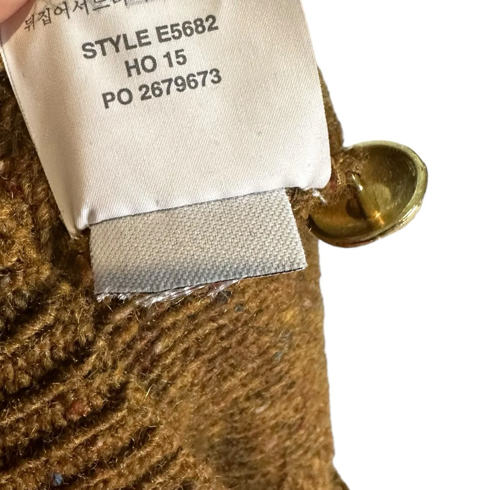 J Crew Cable Knit Sweater Women XXS Speckled Lambswool‎ Cozy Knit Cabin Academia - Image 5