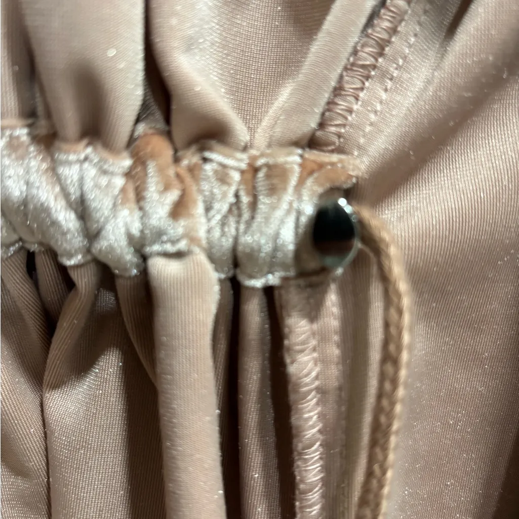 Jules & Leopold Velvet Open Front Waterfall Jacket, Dusty Rose/Mauve, Medium - Image 7