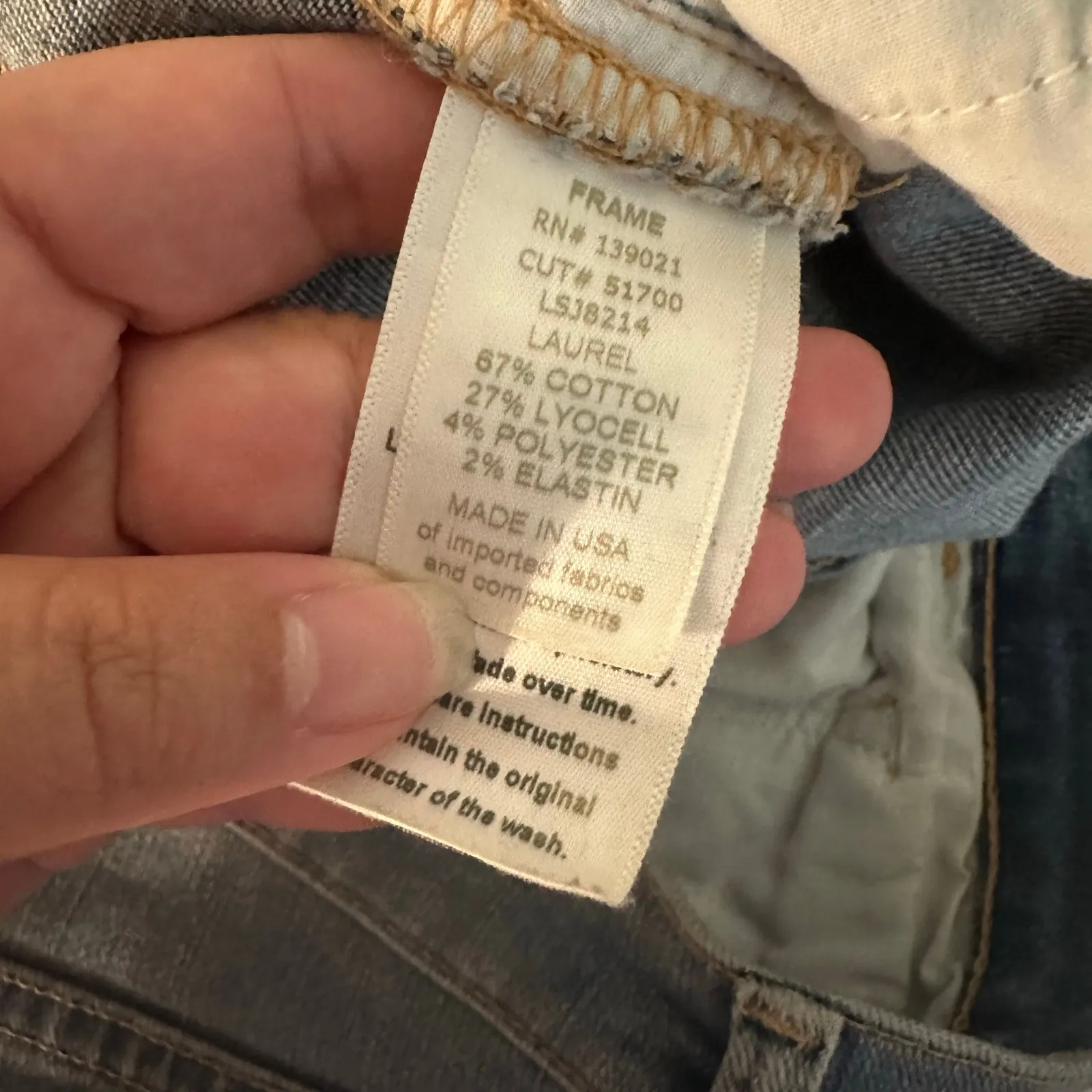 Frame Women's Le Skinny de Jeanne Laurel Light Wash Distressed Jeans Size 28 - Image 7