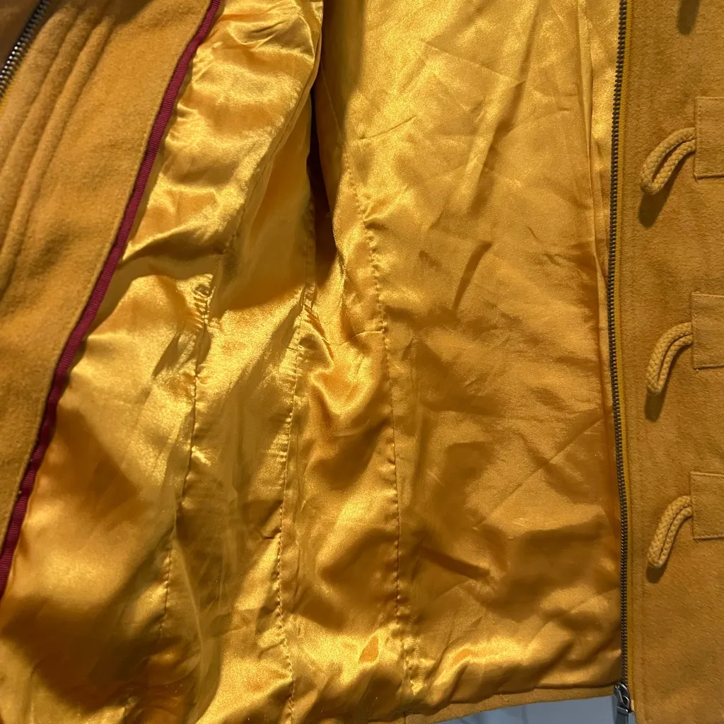 Merona Women's Golden Yellow Toggle Pea Coat - Image 8