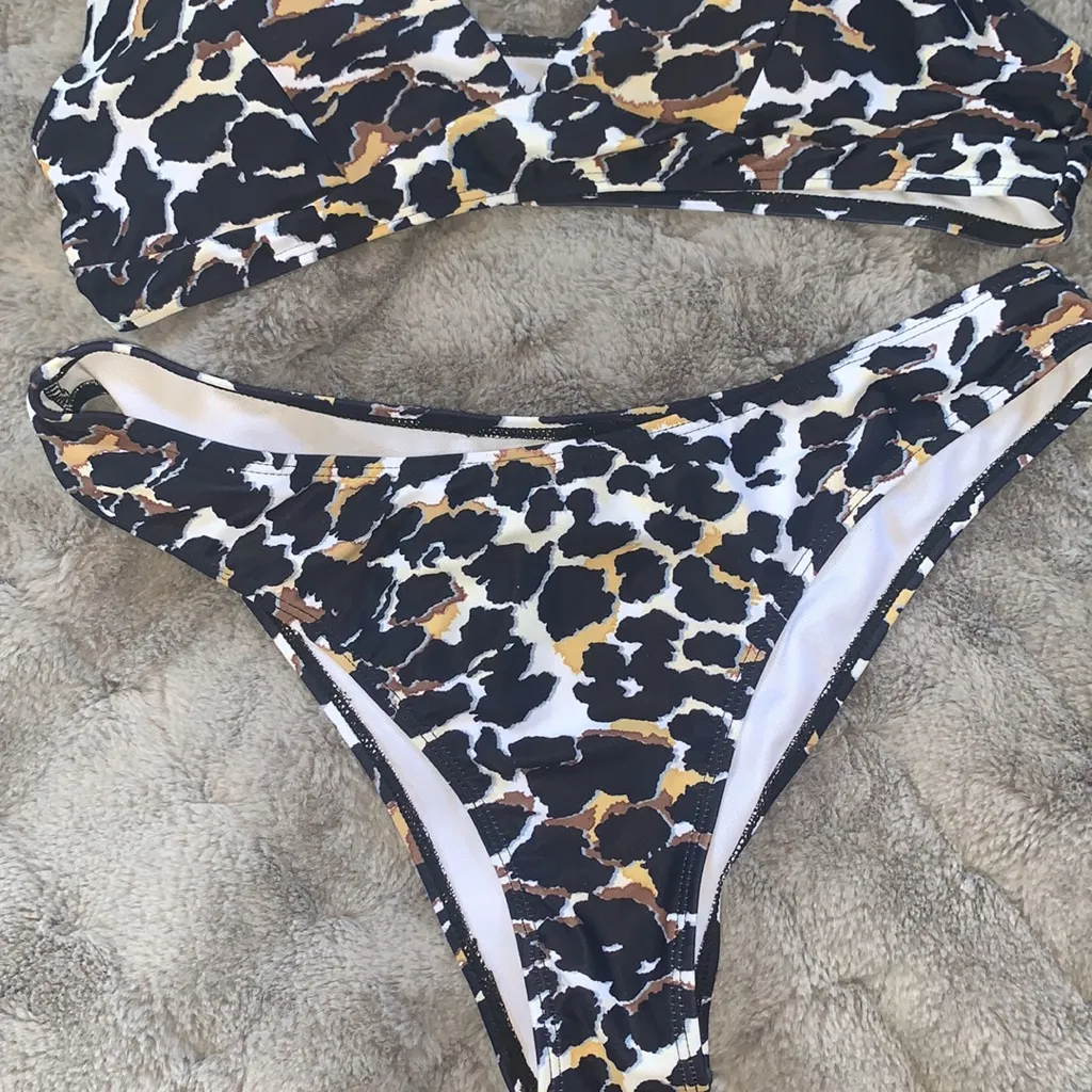 NWOT Cheetah print bikini - Image 4