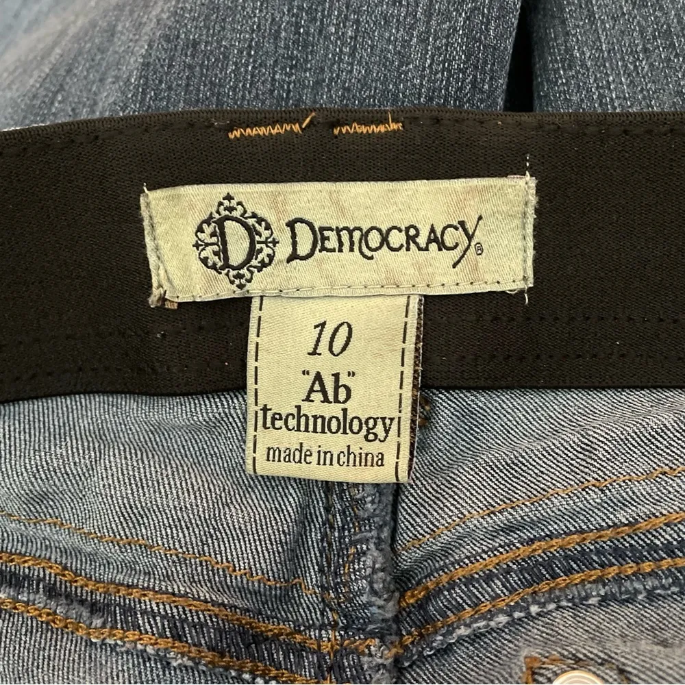 Democracy "Ab"technology Skimmer Skinny Jeans Size 10 Dark Wash Stretch - Image 8