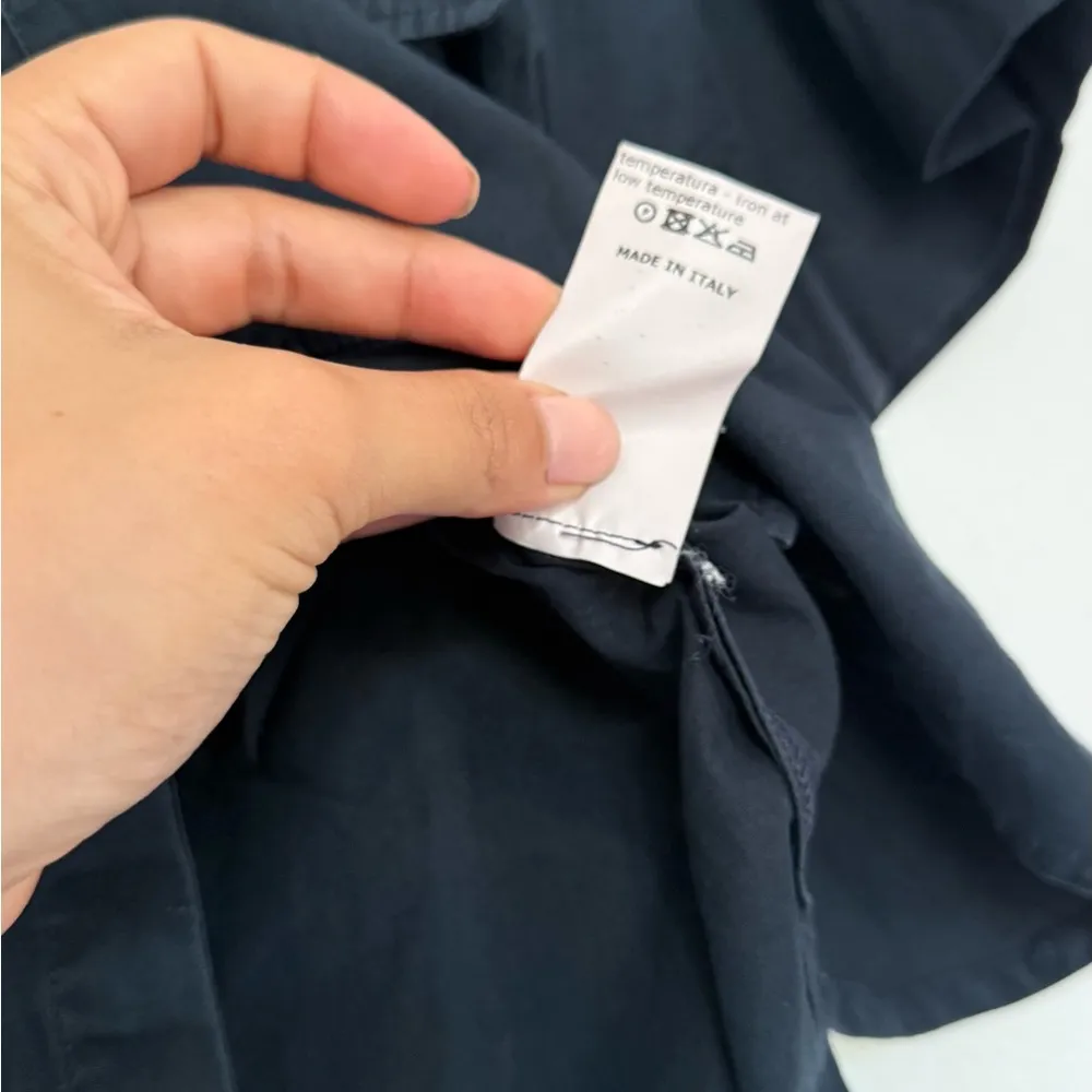 Goop Black Button Down Shirt for Women Size 8 - Image 5