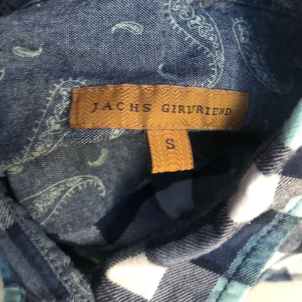 Jachs Girlfriend‎ Flannel Shirt With Snaps - Image 8