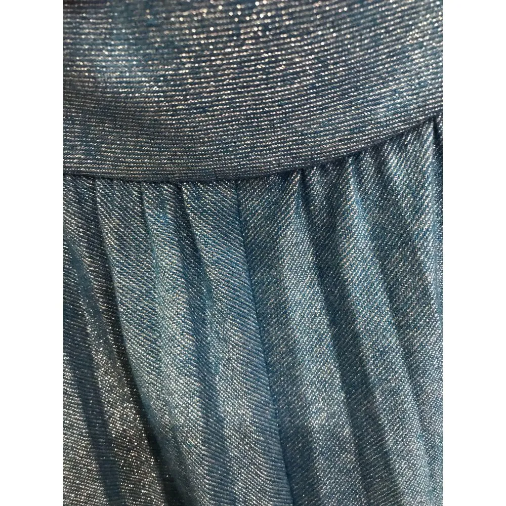 Free People Pleated Love Mini Dress blue purple sp - Image 11