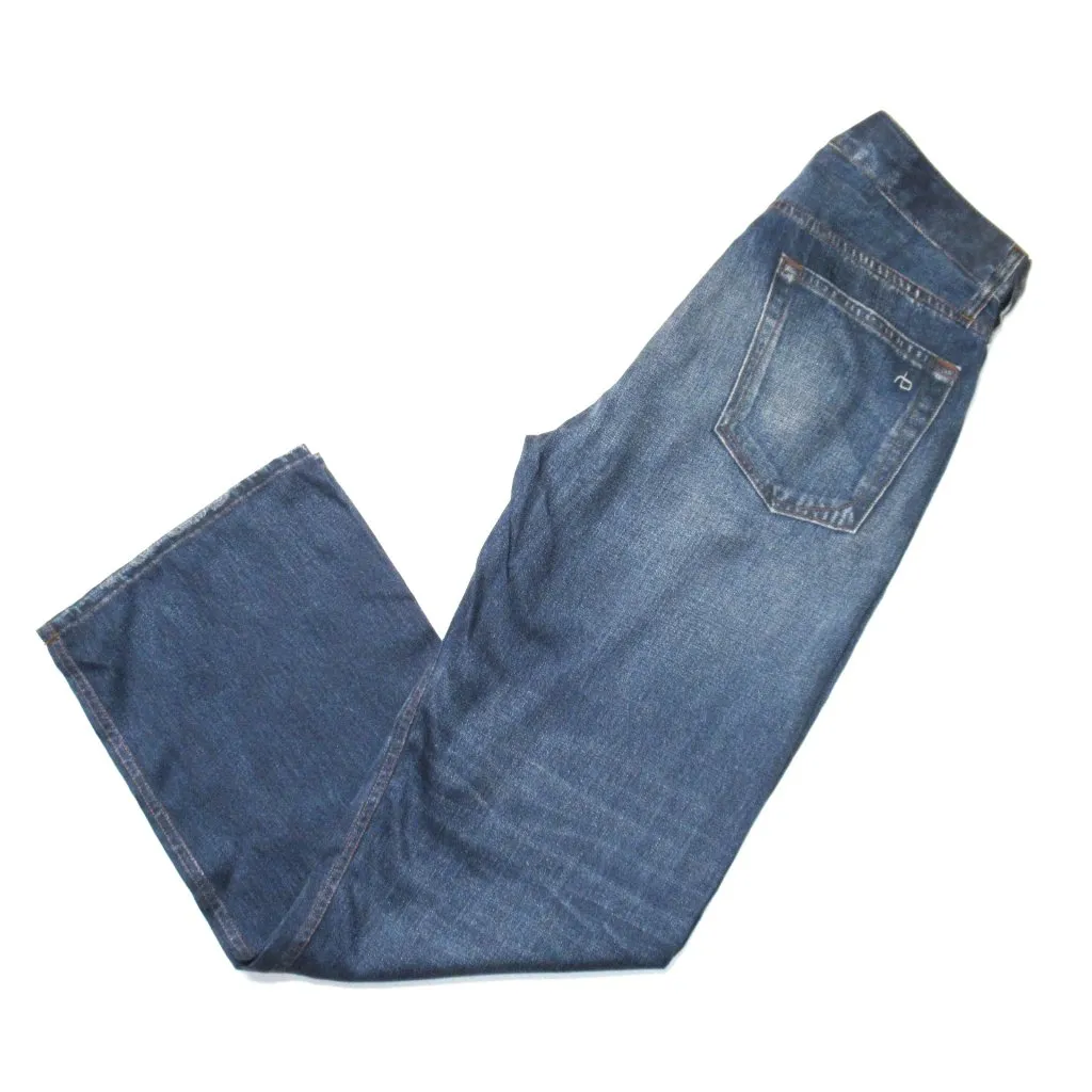 NWT rag & bone Liquid Miramar in Redwood Photo Printed Faux Jean Pants 24 - Image 7