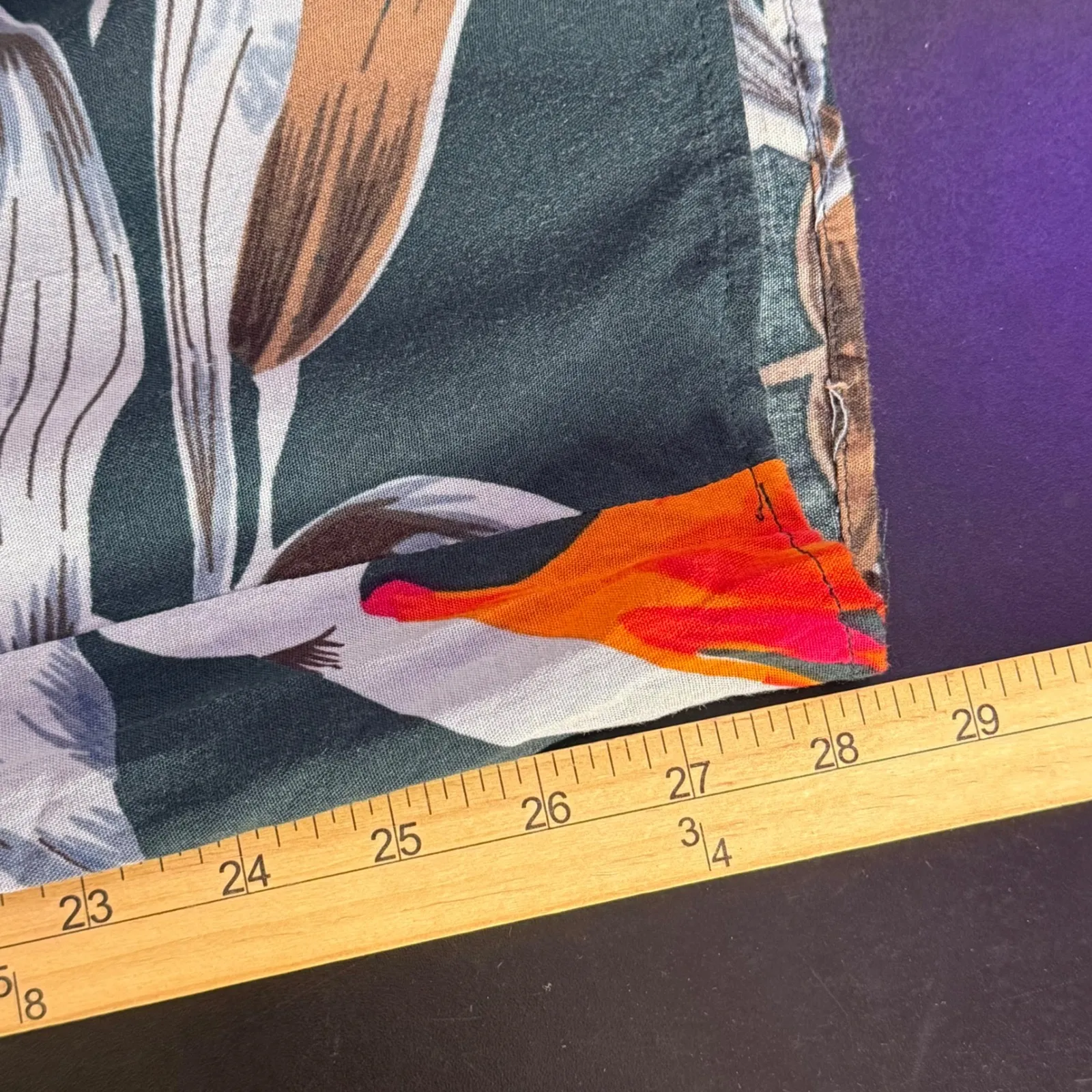 Patrons of peace Wide Leg Pants Palazzo Smocked Tie Front Flowy Womens M BOHO - Image 8