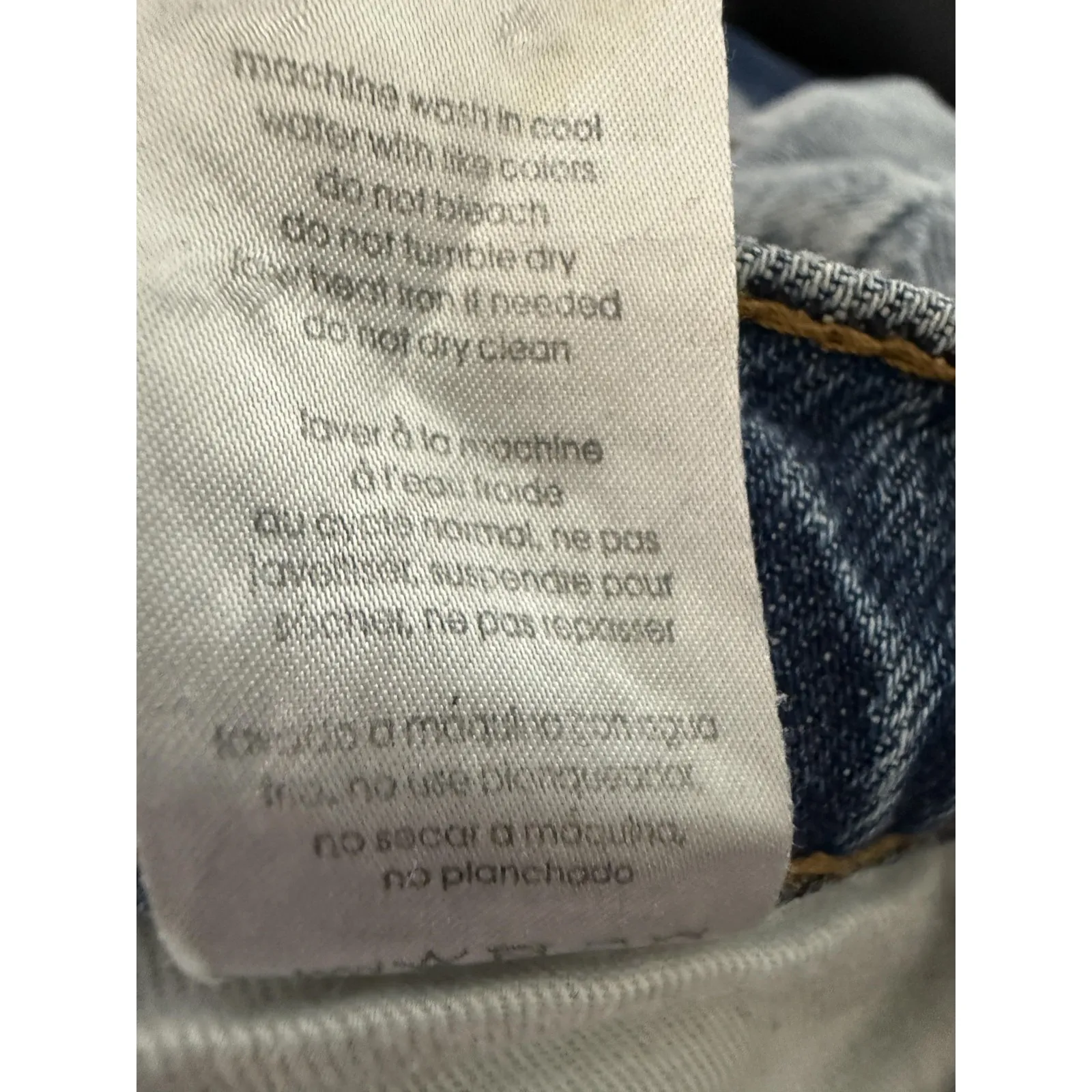 WEWOREWHAT Jeans‎ Womens 27 Light Wash High Rise Button Fly Tapered Cotton Ankle - Image 5