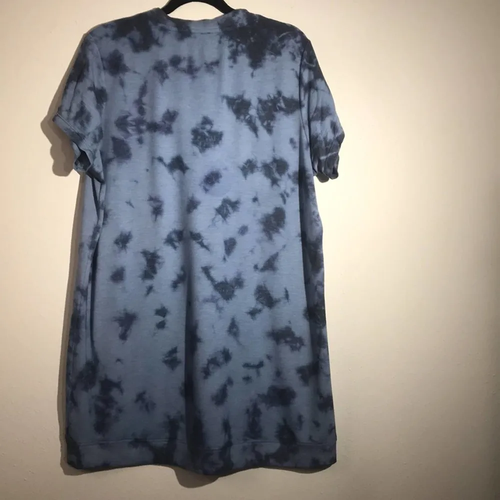 Ideology Blue Lace Up Tie Dye Tunic Sweatshirt Size 1X NWOT - Image 30