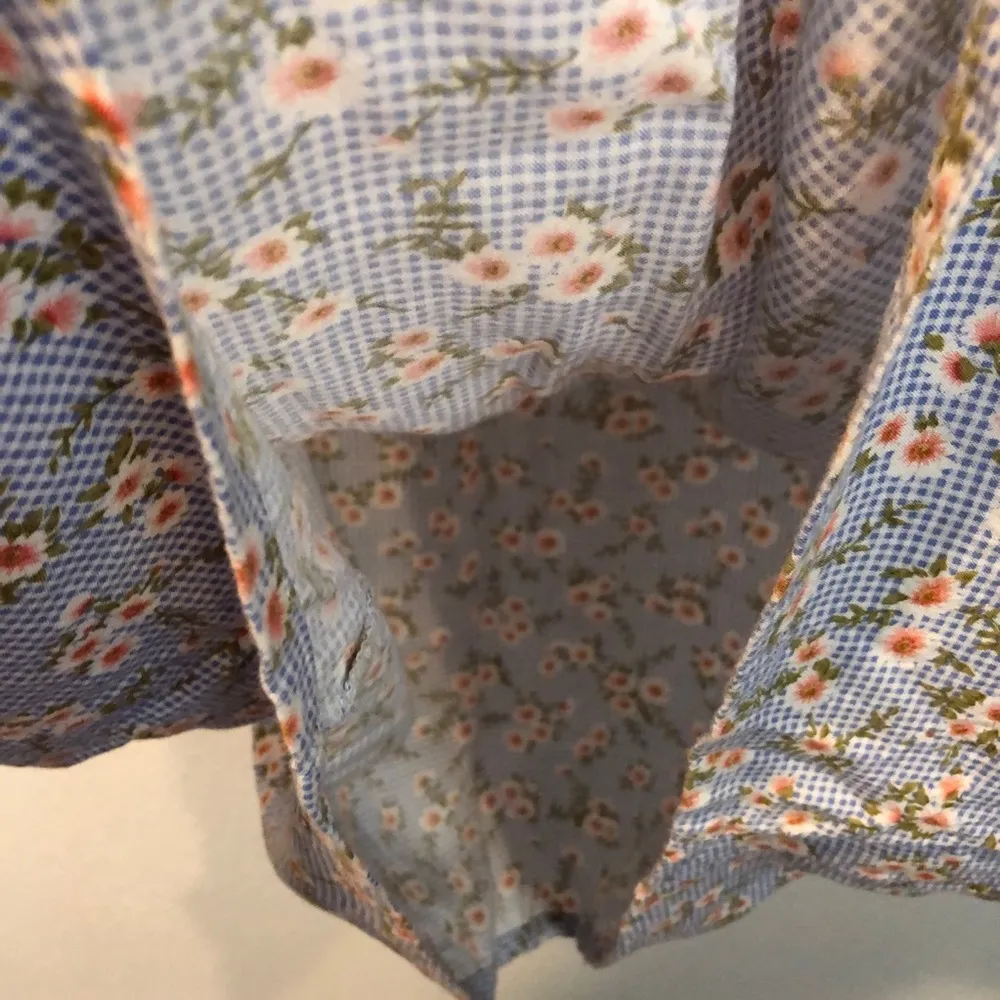 VTG 90s/00s BRENTWOOD Gingham Floral Maxi Skirt - Image 6