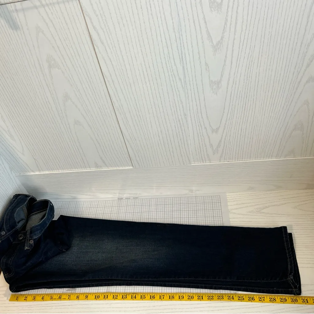 GAP Pants Women Size 28 Reg Blue Indigo Denim Jeans Straight Quiet Luxury Classy - Image 7