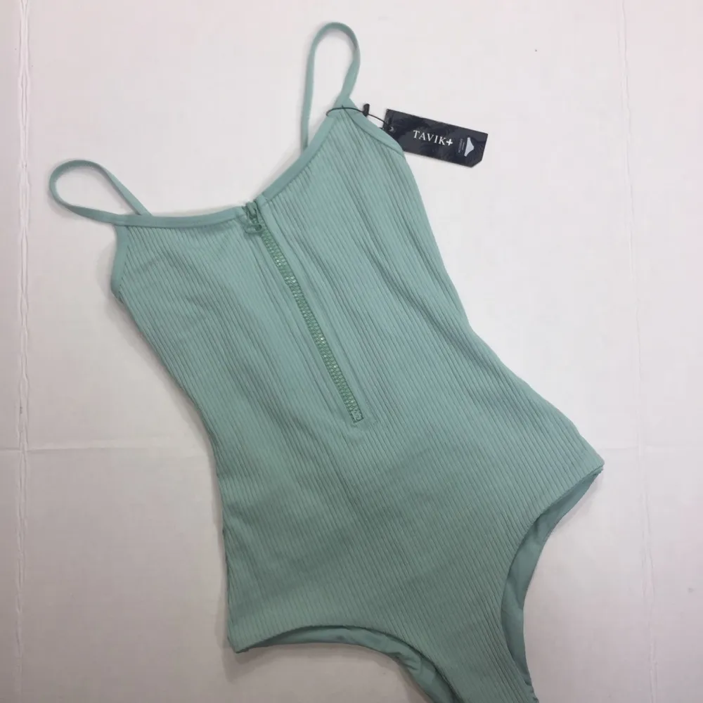 Tavik Zip Up One Piece Swimsuit Size XS Blue - Image 9