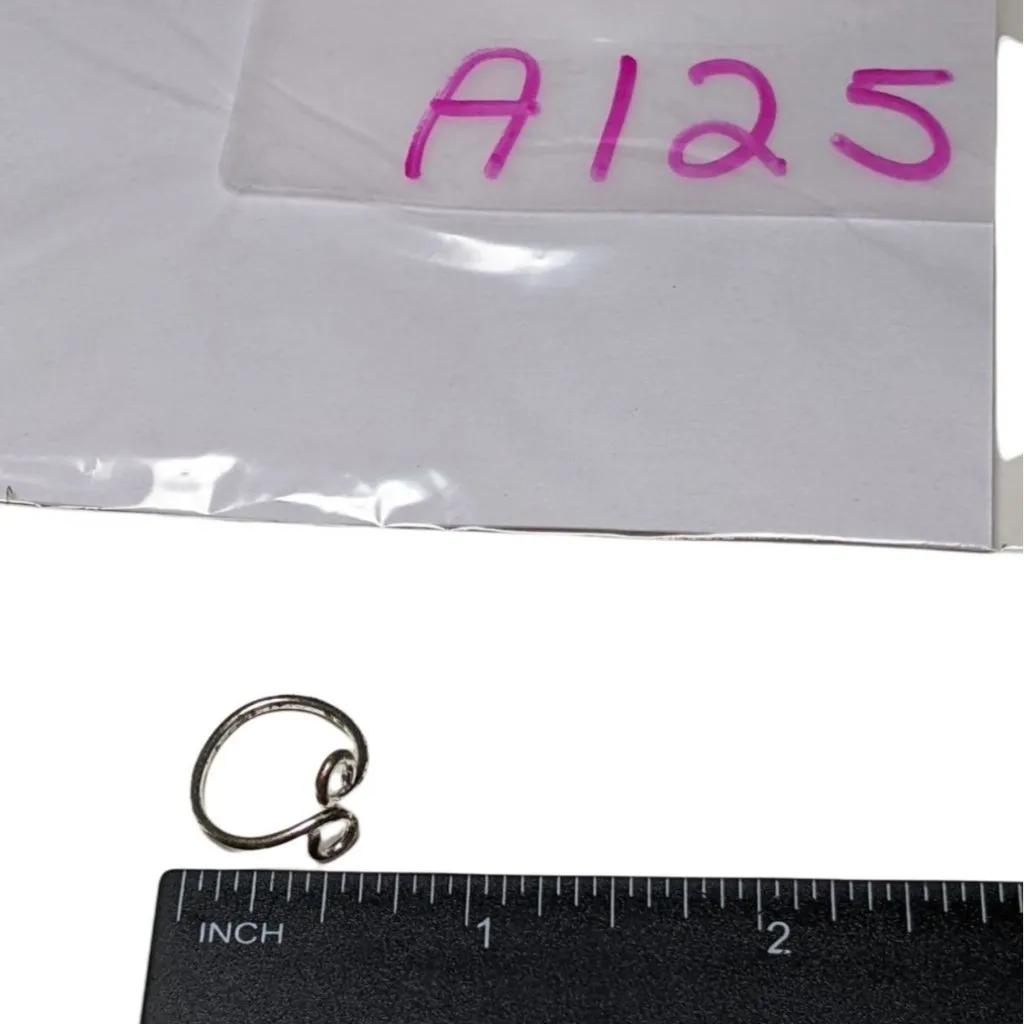 Adjustable Silver Infinity Knot Open Ring Size 5.5 A125 - Image 4