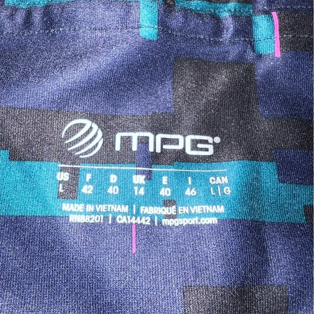 Vibrant Pink and Teal Leggings Large Blue - Image 7