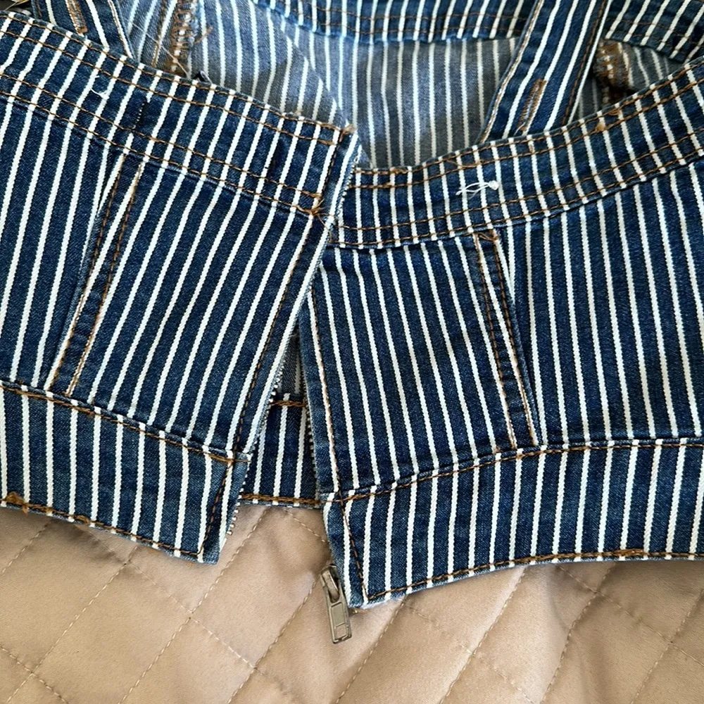 denim crop top - Image 4