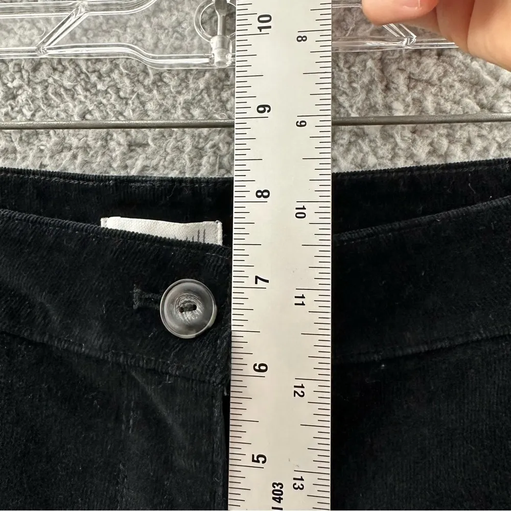 J.‎ Jill Corduroy Mid Rise Slim Straight Leg Pants Black Women's 2 Petite x 28 Size 2P - Image 9