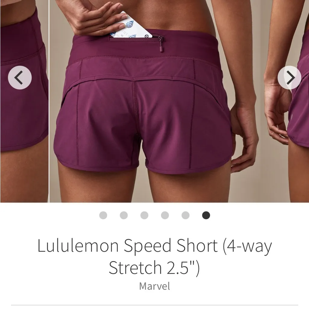 Lululemon Speed Short (2.5") - Marvel  (4-way Stretch 2.5. Size 8 - Image 4