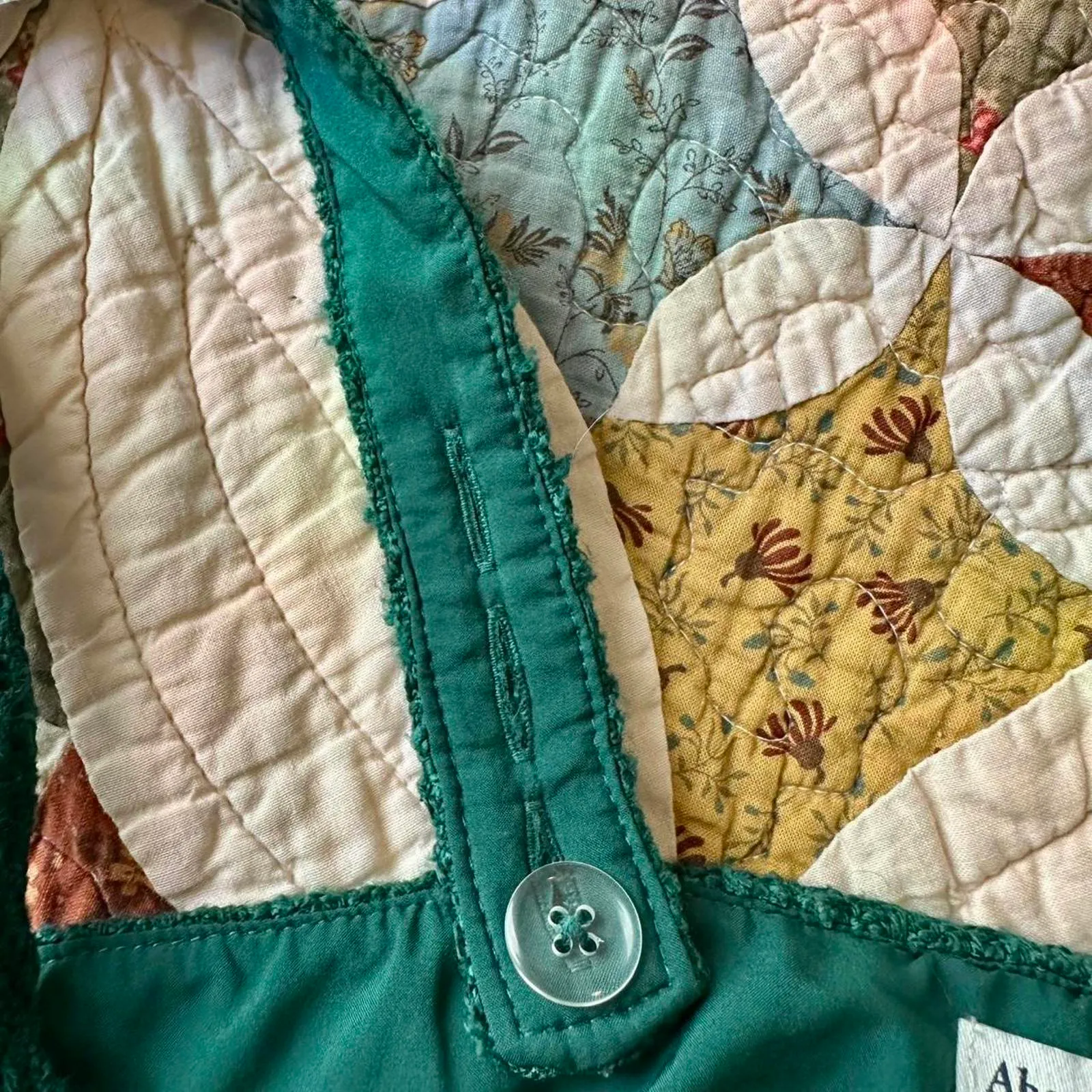 Abercrombie & Fitch Emerald Green Tweed Crop Top - Image 5