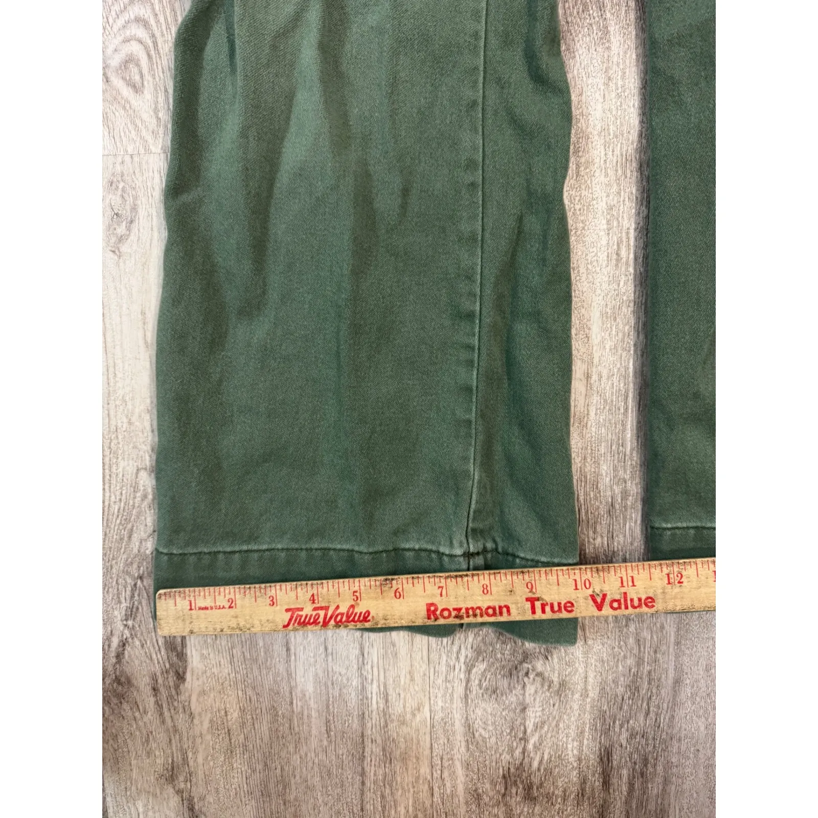 NSF Clothing Green Utility Jumpsuit Flare Leg Button Up Women's Size 26 - Image 9