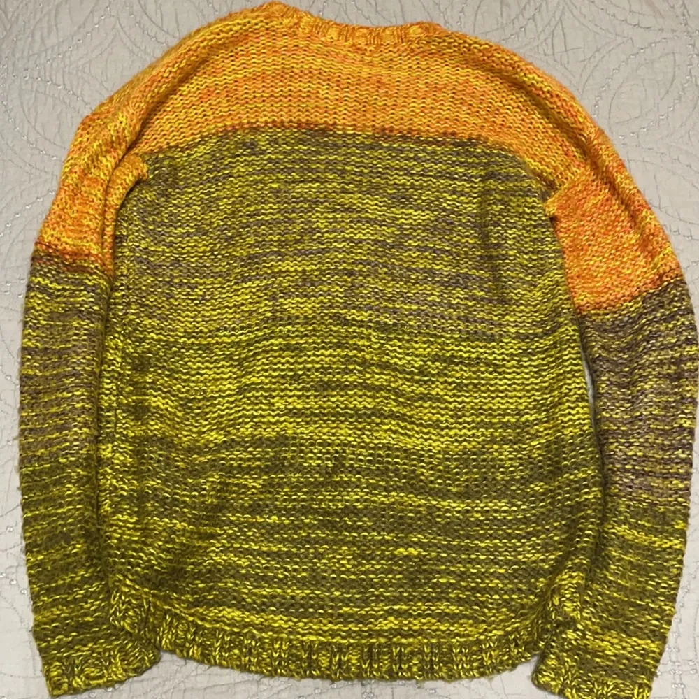 Bar lll multicolor green orange sweater small - Image 5