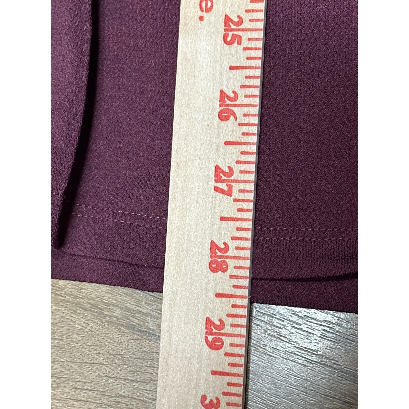 Nine West Women's Burgundy Knit Maxi Skirt Size L MADDIE PLM - Image 9