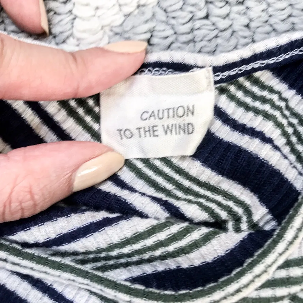 Caution to the wind ASOS Stripe Self Tie Tank Top - Image 3