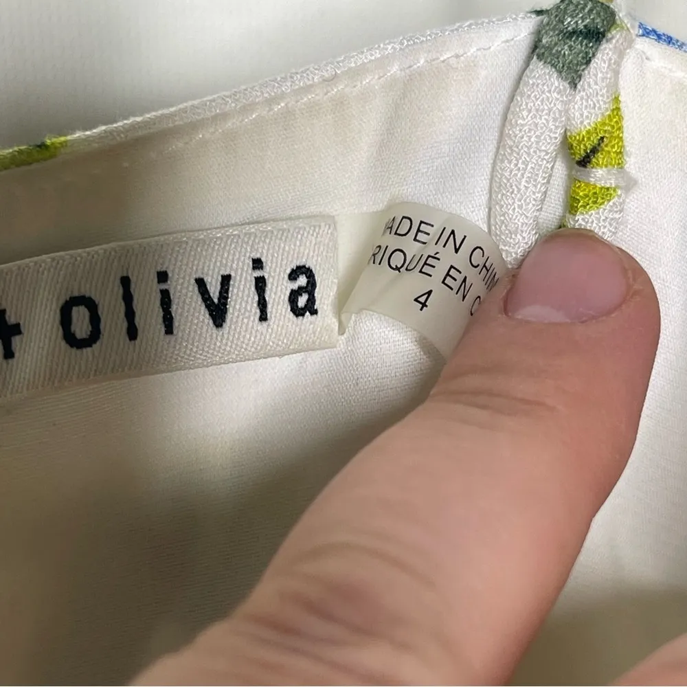 ALICE + OLIVIA Trixie Gardenia Spaghetti Strap Mini Dress Colorful Floral sz 4 - Image 5