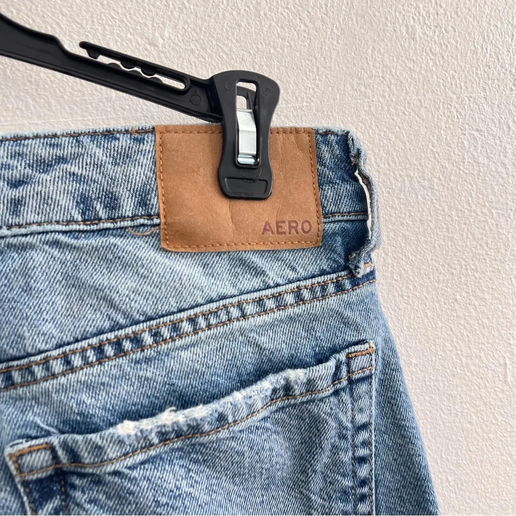 Aeropostale 90s Baggy Jeans Low Rise Distressed Denim 00 REG Y2K Grunge - Image 11