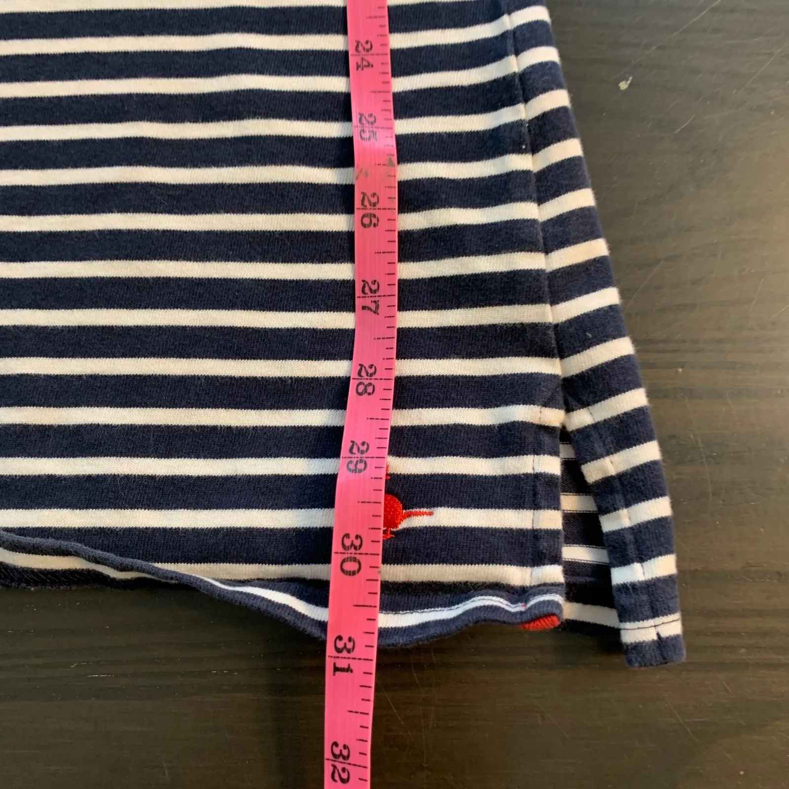 Jack Wills Striped Boat Neck 3/4 Sleeve Tunic Top Navy White Red US 6 Breton - Image 17