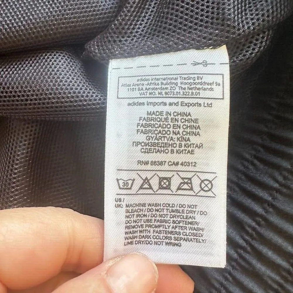 Adidas Climaproof Golf Wind Protection Jacket Women Black White Full Zip Size S - Image 5