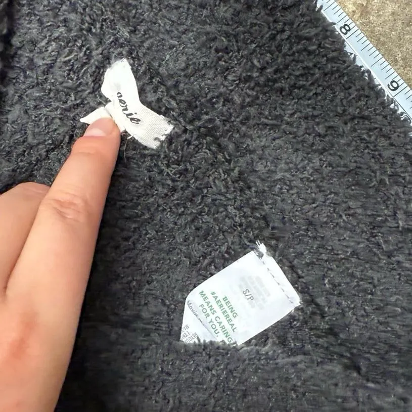 Aerie Marshmallow dark gray fuzzy lounge pants - Image 4