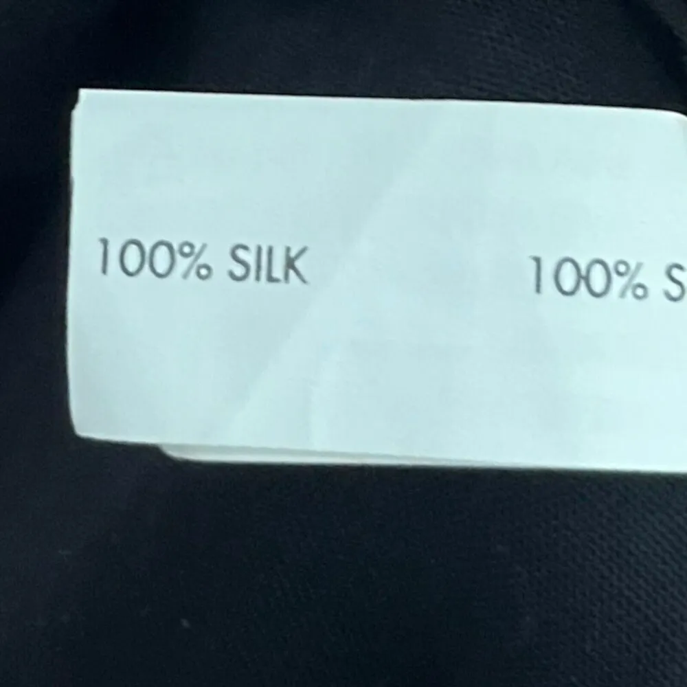 Poupette St Barth NWT Mara Long Dress Open Back Black Pink Silk Satin Size Small - Image 10