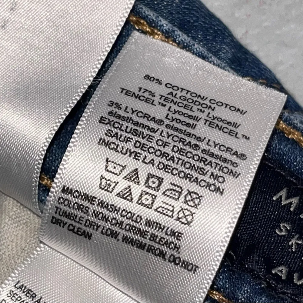 Lucky Brand Ava Mid Rise Skinny Hollis Dest Chewed Hem Jeans size 8/29 - Image 14