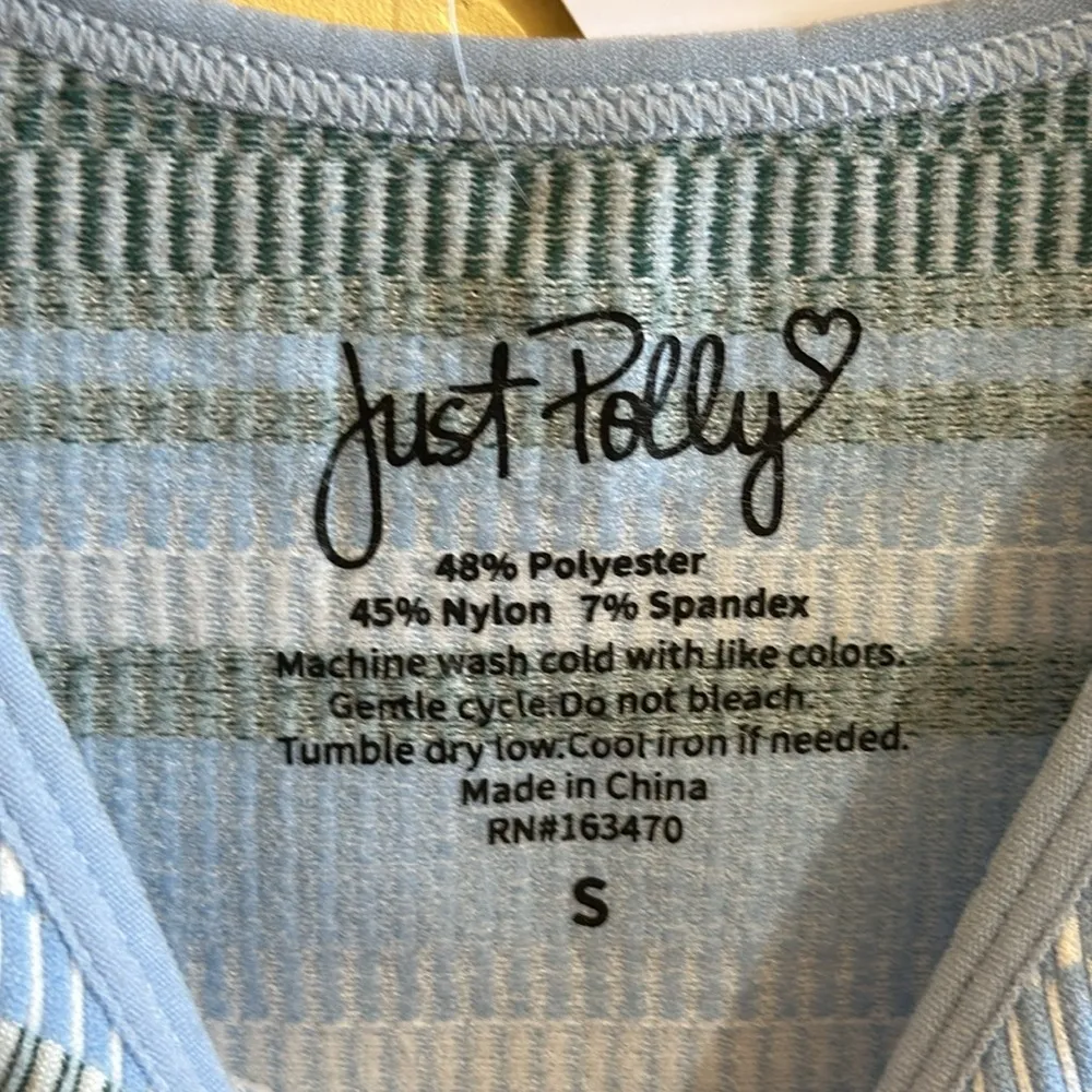 Just Polly Stripe Knit Tank Top - Image 3