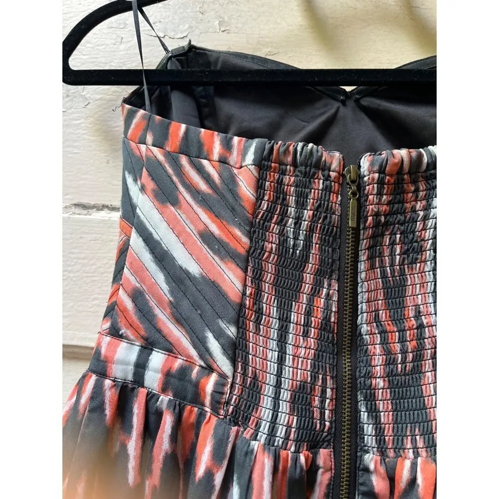 Guess sweetheart pink white grey swirls fit and flare strapless mini dress 2 - Image 14